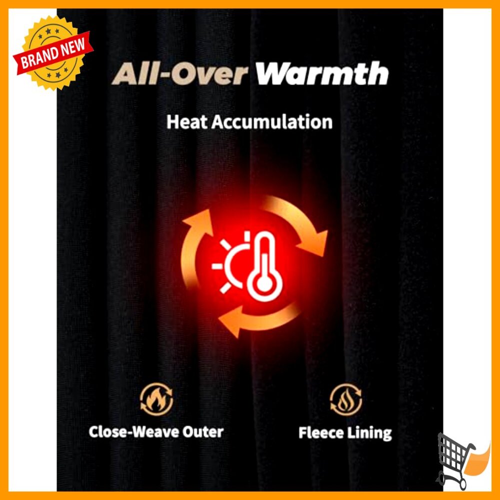 Fleece Lined Thermal Base Layer Set Long Johns To… - image 3